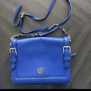 Authentic Tory Burch Royal Blue Crossbody Bag